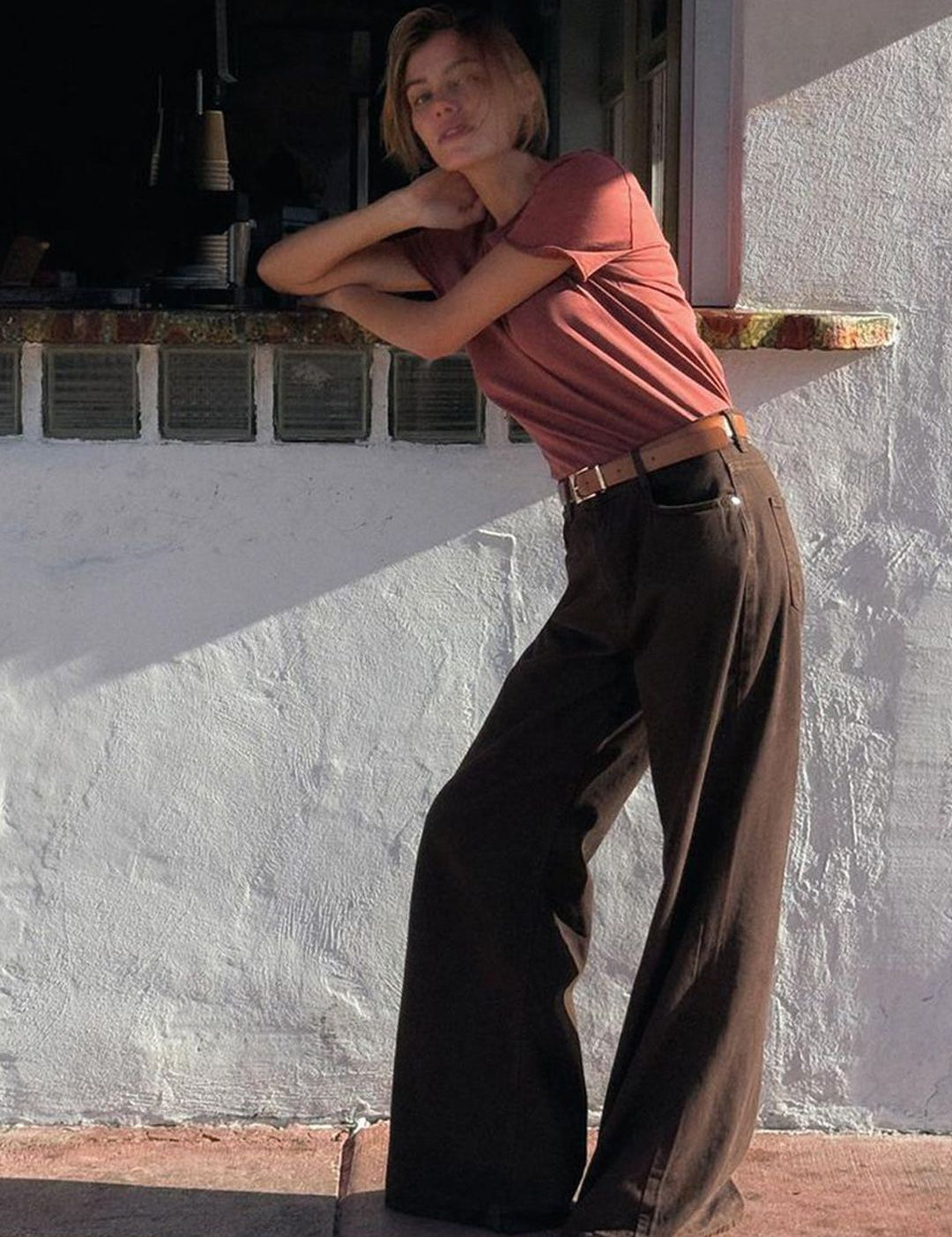 Kotty Women Jean High-Rise Wide Leg Stretchable Jeans