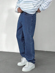 Kotty Men Straight Fit Low-Rise Light Fade Stretchable Jeans