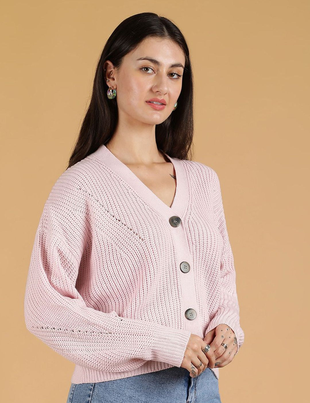 Kotty Women Ribbed Cardigan