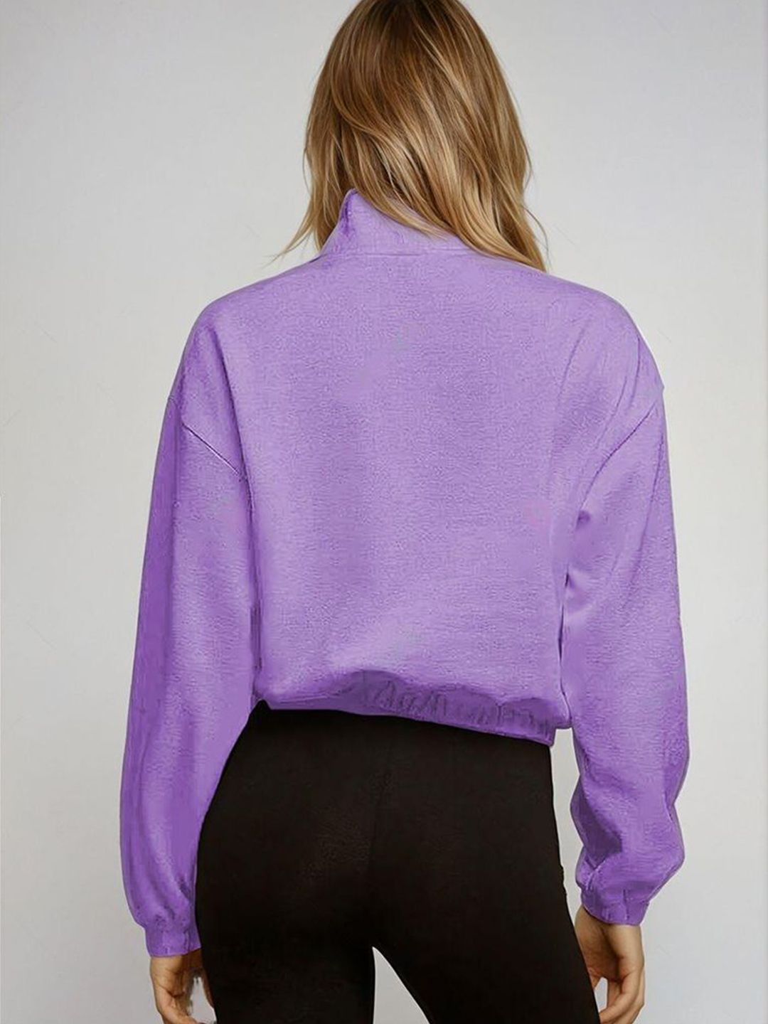 Kotty Women Turtle Neck Long Sleeves Sweatshirt