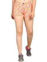 Kotty Women Floral Printed Regular Fit Low-Rise Hot Pants Shorts