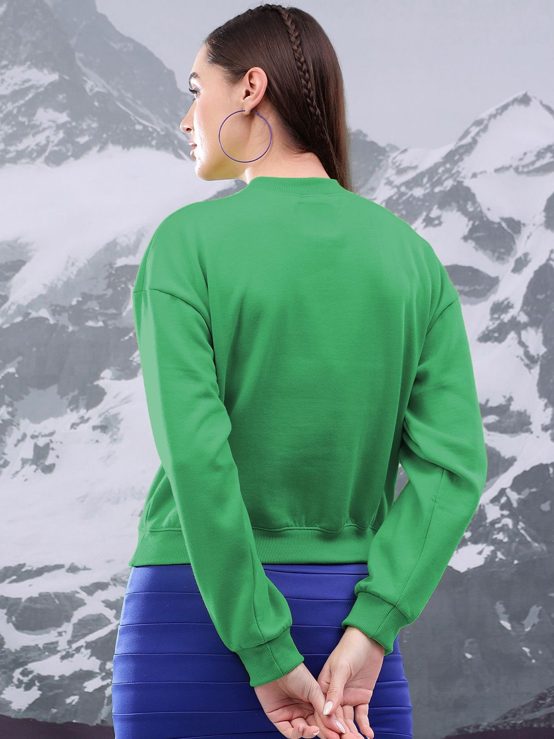 Kotty Women Round Neck Pullover Sweatshirt