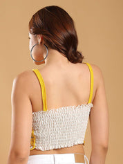 Kotty Embellished Cotton Crop Top