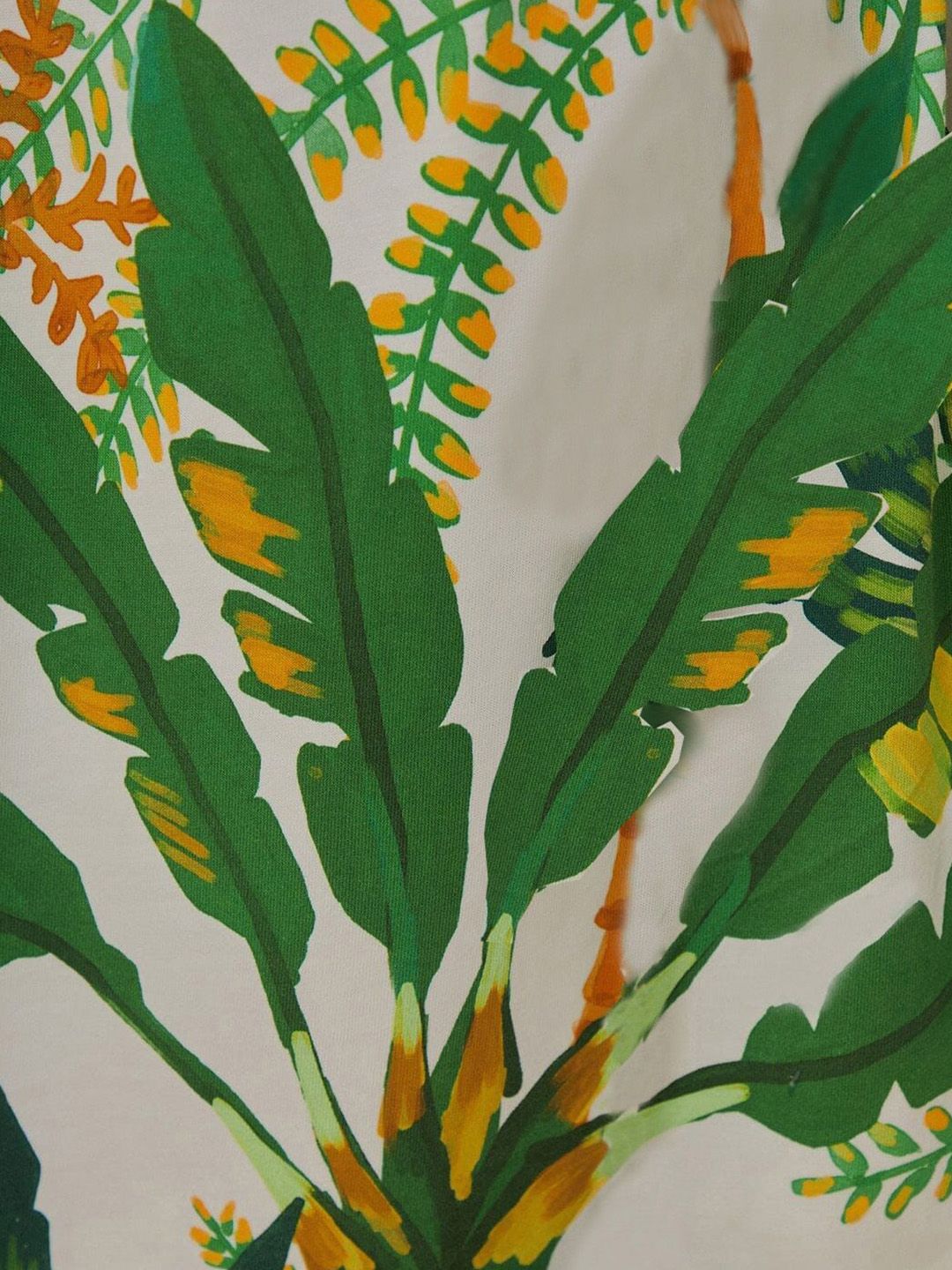 Kotty Tropical Print Crepe A-Line Mini Dress