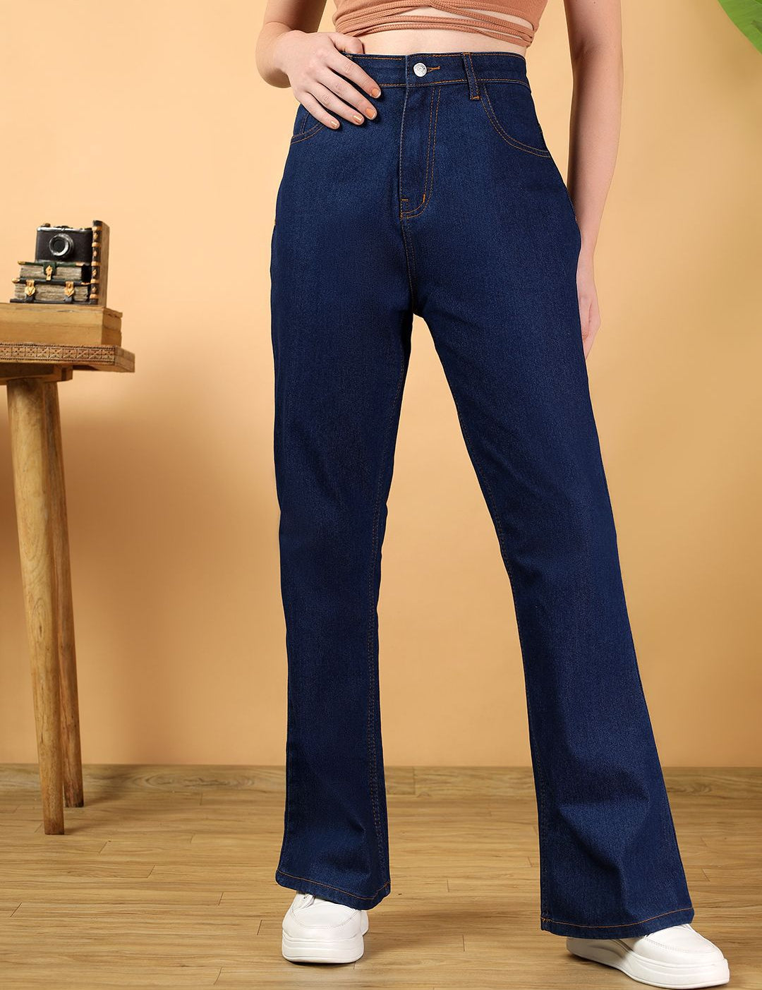 Kotty Women Jean Bootcut High-Rise Stretchable Jeans