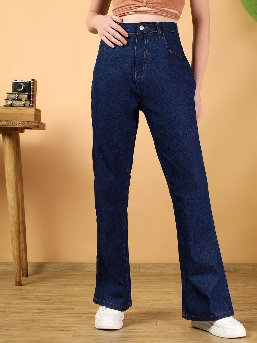 Kotty Women Jean Bootcut High-Rise Stretchable Jeans