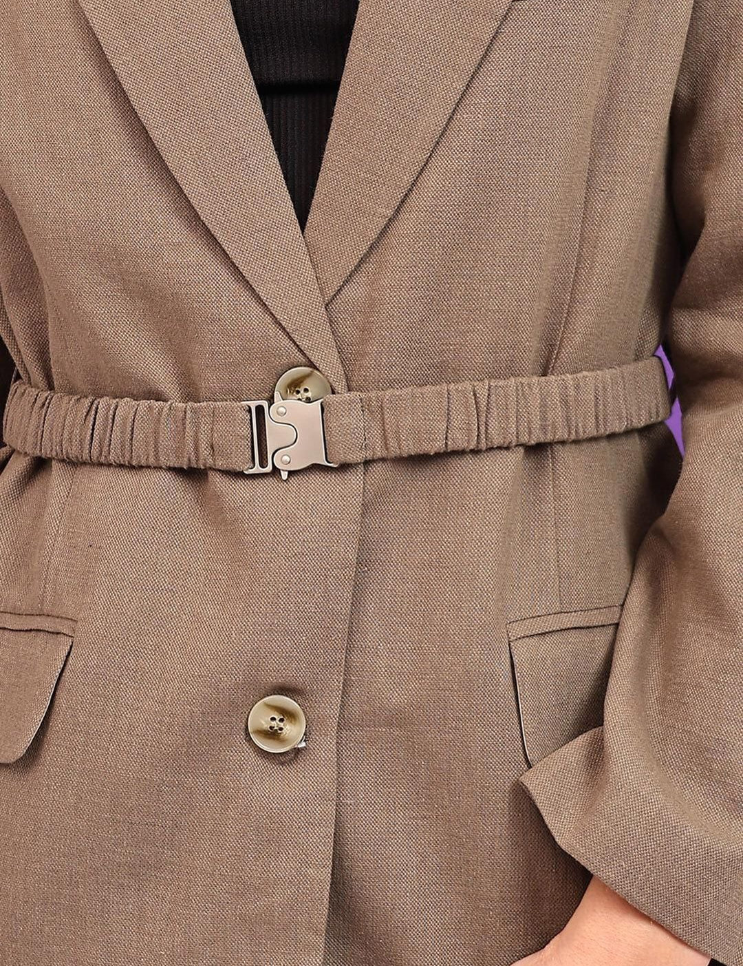 Kotty Women Long Sleeve Single-Breasted Overcoat