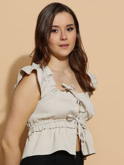 Kotty Women Solid Square Neck Top