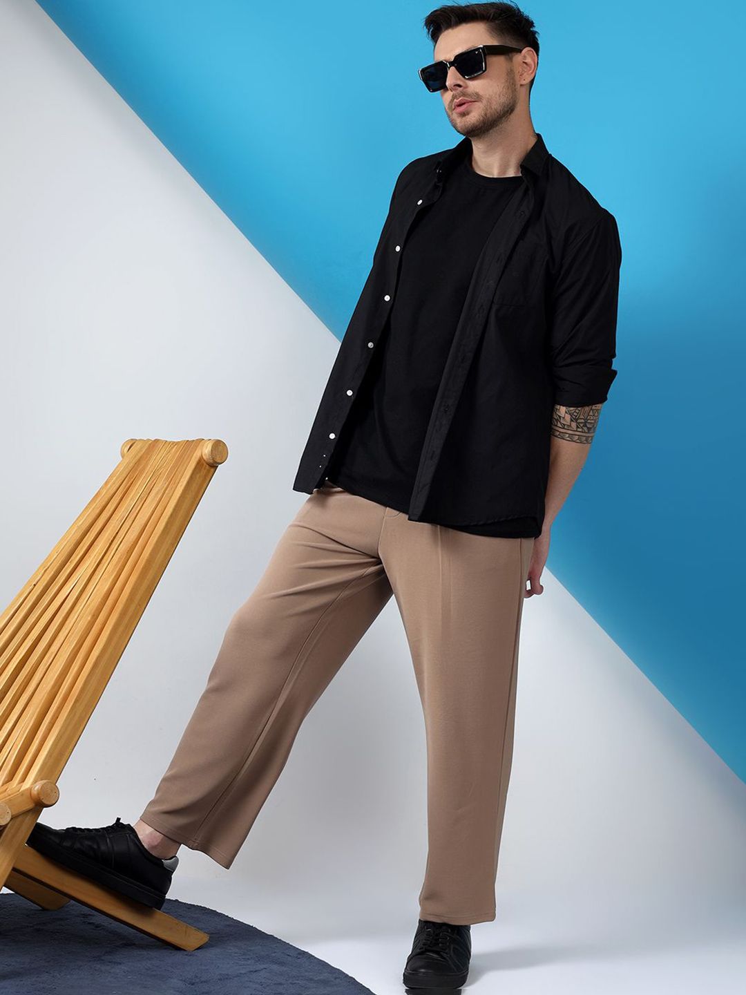 Kotty Men Low-Rise Pleated Trousers