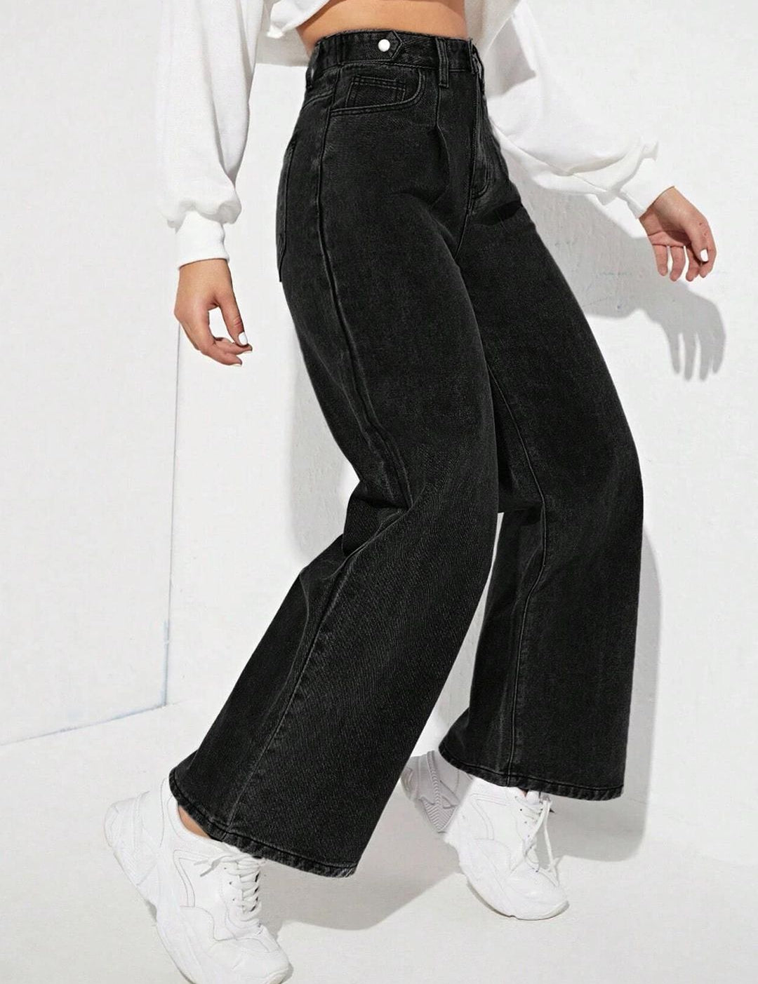 Kotty Women Cotton Flared High-Rise Stretchable Jeans