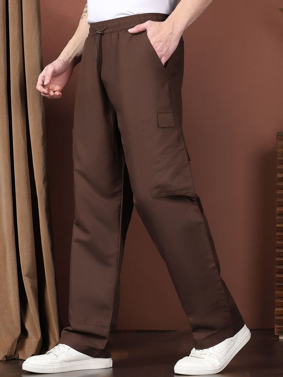 Kotty Men Relaxed Easy Wash Cargos Trousers