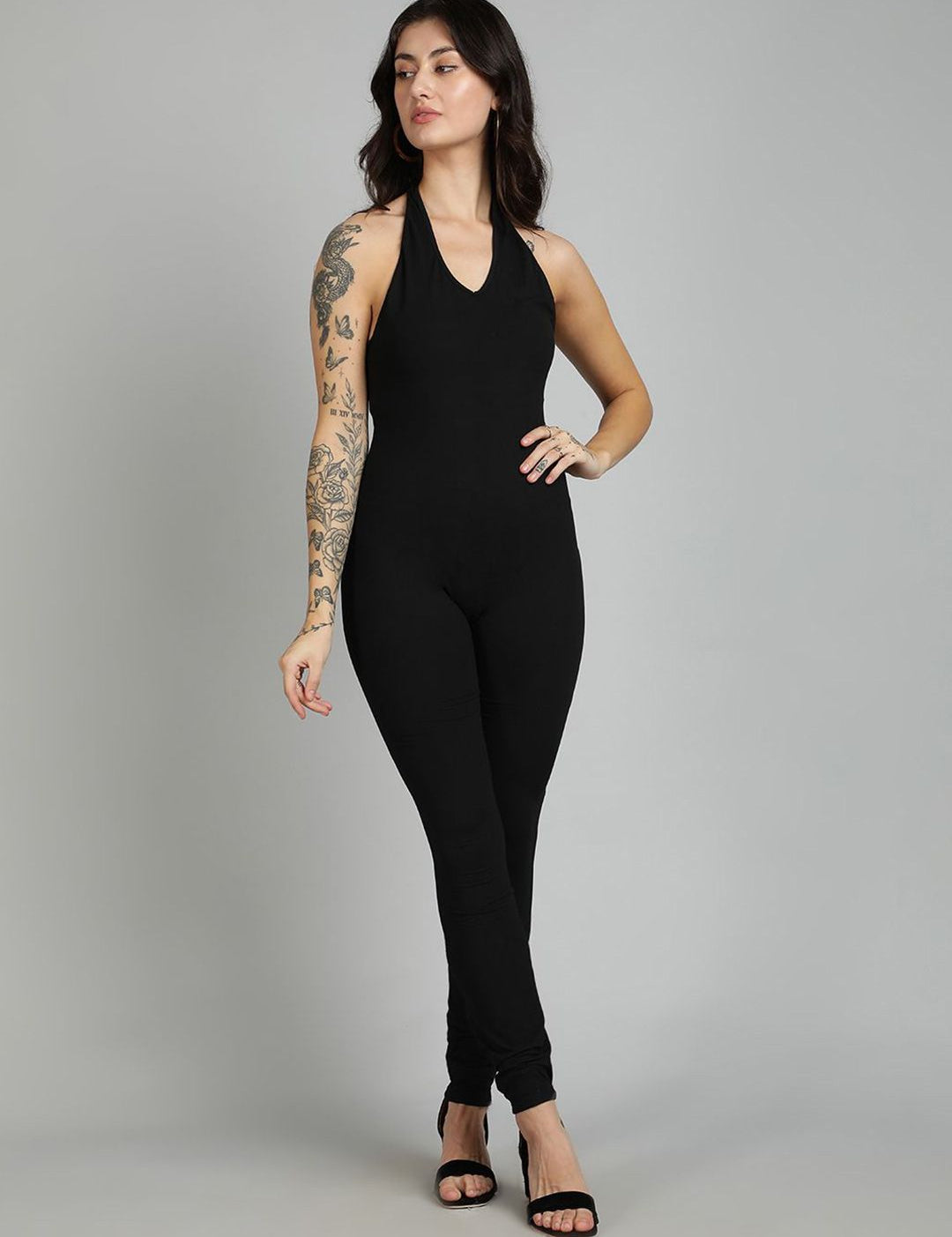 Kotty Halter Neck Basic Jumpsuit