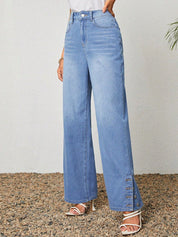 Kotty Women Straight Fit High-Rise Stretchable Jeans