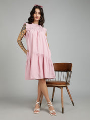 Kotty Women Flared Sleeve A - Line Dress