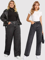 Kotty Women Wide Leg High-Rise Jeans