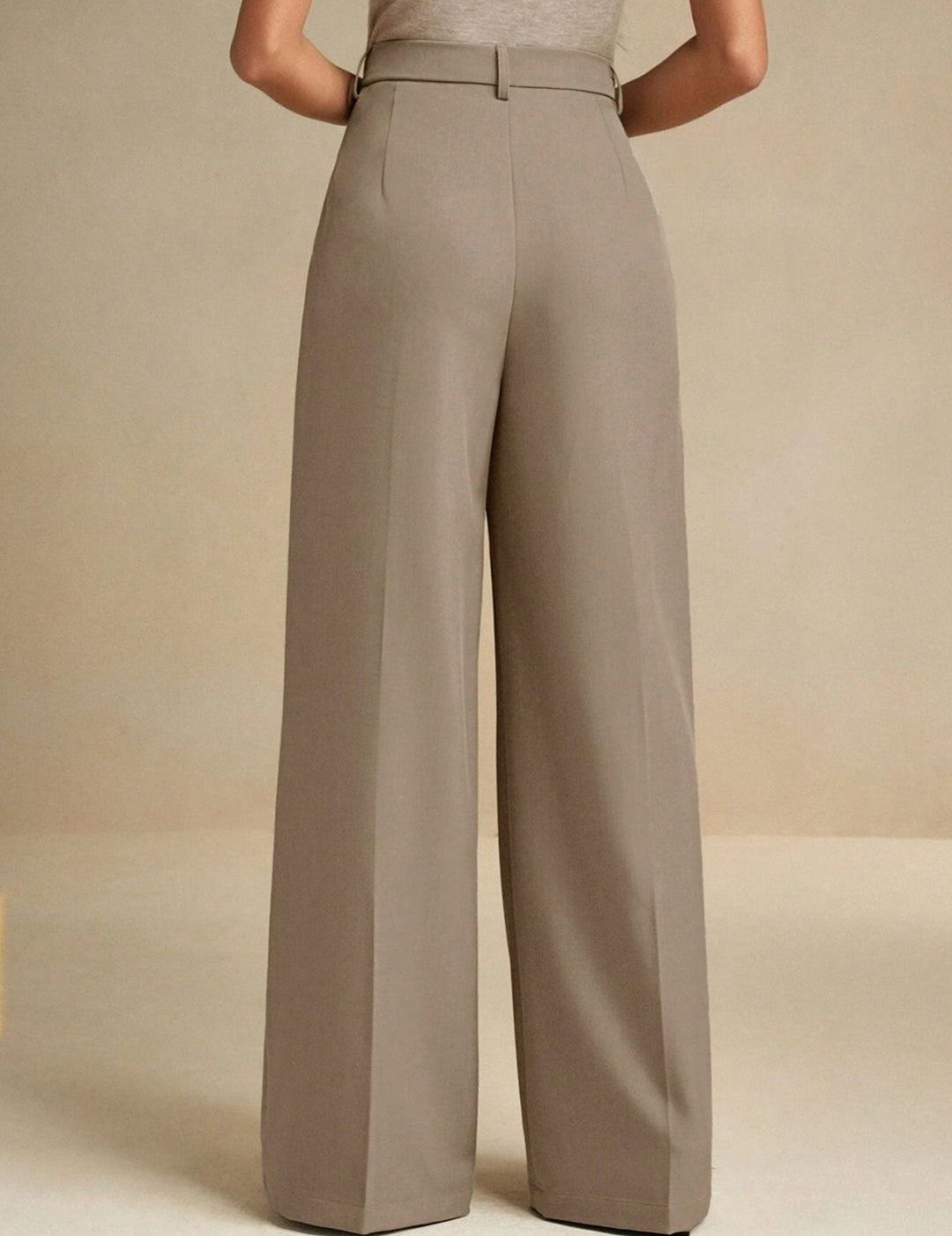 Kotty Women Relaxed Fit High-Rise Korean Pants Trousers