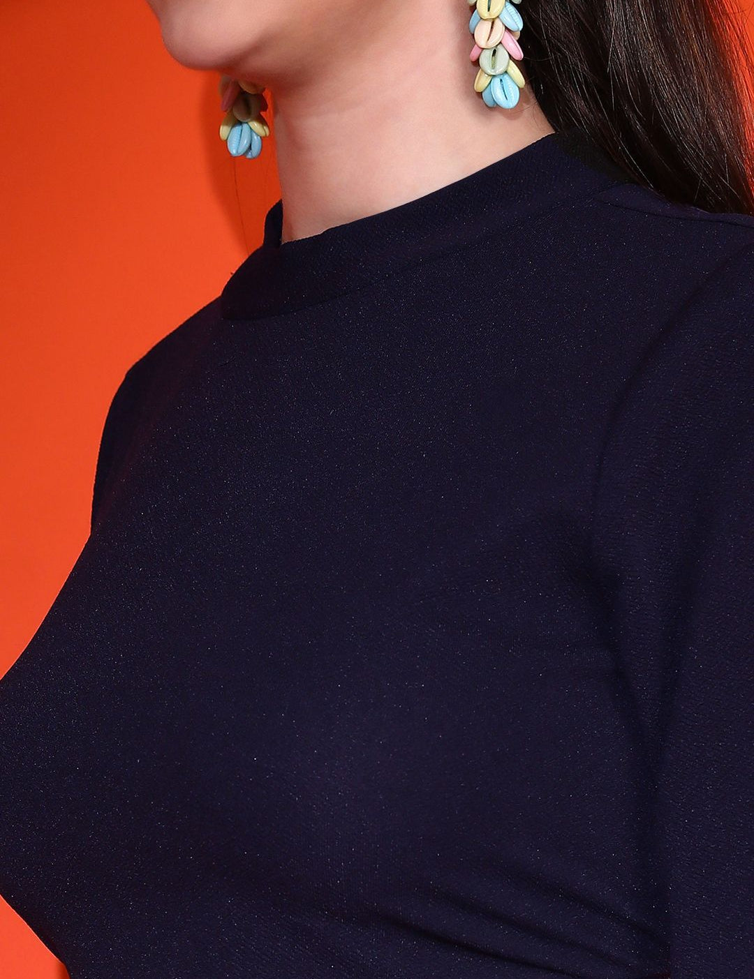 Kotty Women Solid High Neck Top