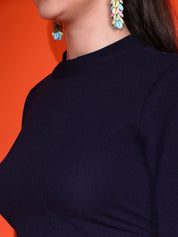 Kotty Women Solid High Neck Top