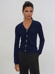 Kotty Women Ribbed Cotton Cardigan