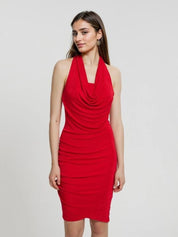 Kotty Cowl Neck Bodycon Midi Dress