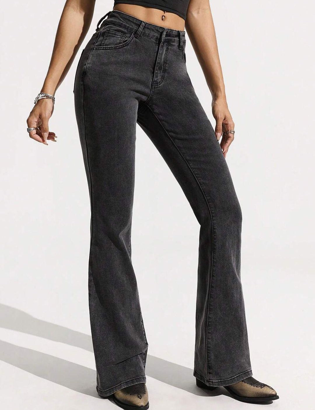 Kotty Women Jean Bootcut High-Rise Stretchable Jeans