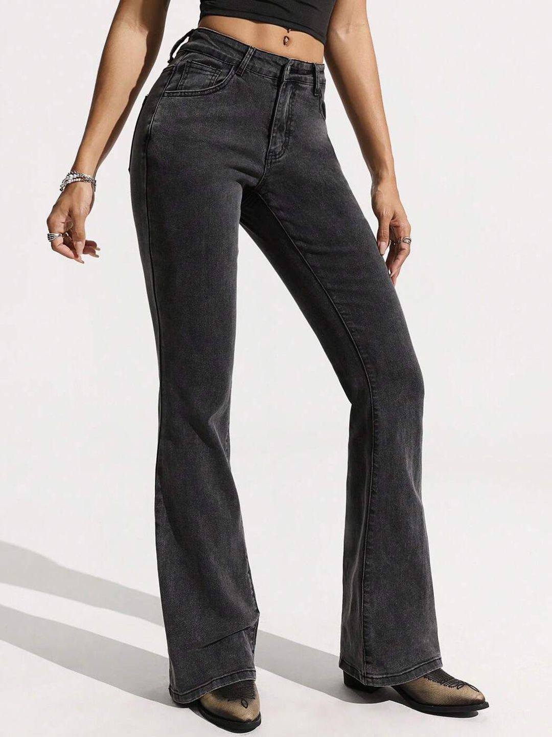 Kotty Women Jean Bootcut High-Rise Stretchable Jeans