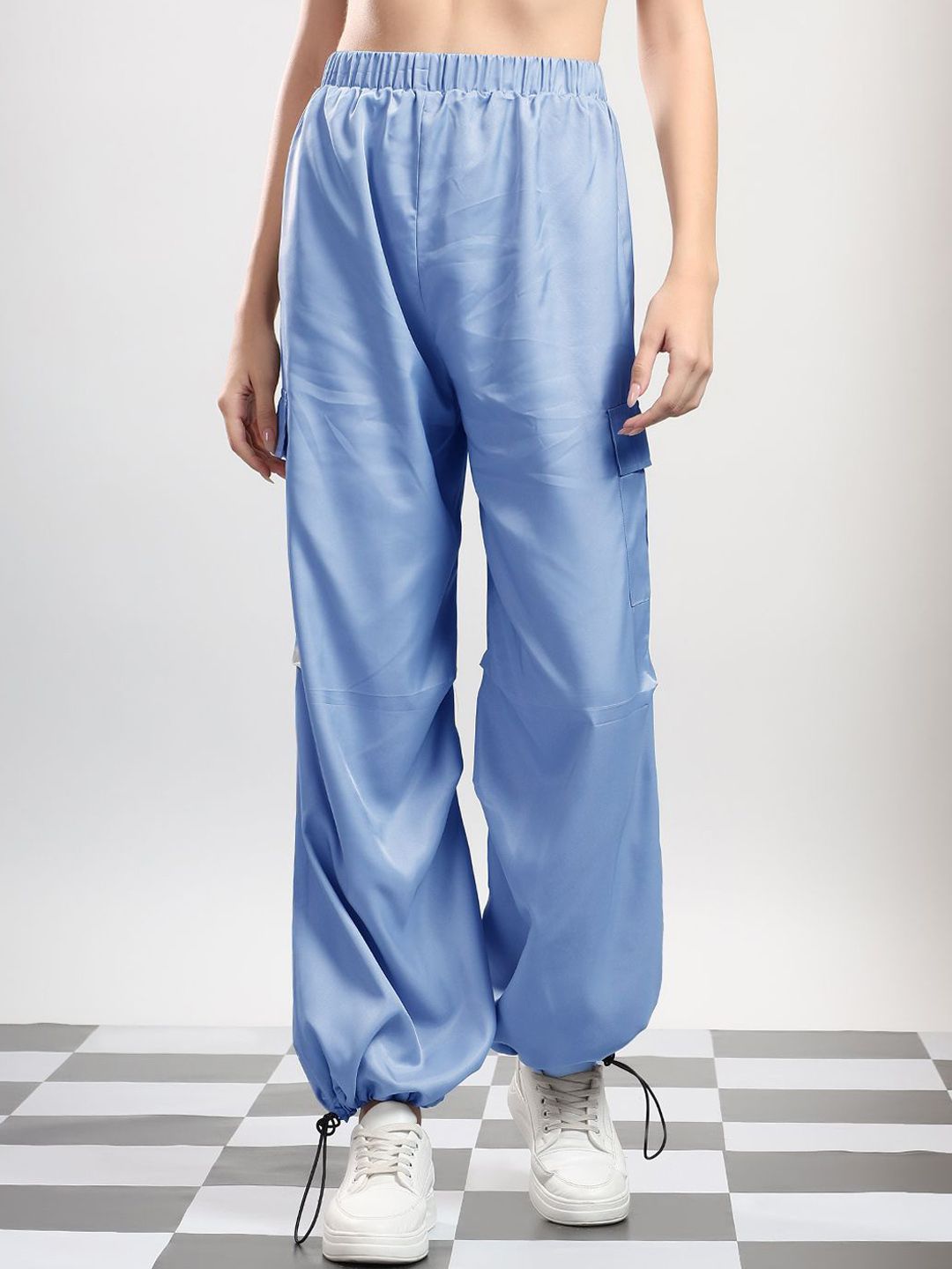 Kotty Women High-Rise Jogger Fit Cargos Trousers