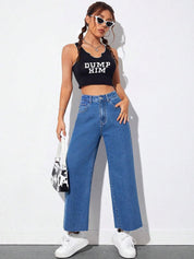 Kotty Women Wide Leg High-Rise Stretchable Jeans