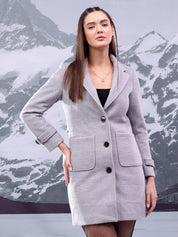 Kotty Women Cotton Single-Breasted Overcoat