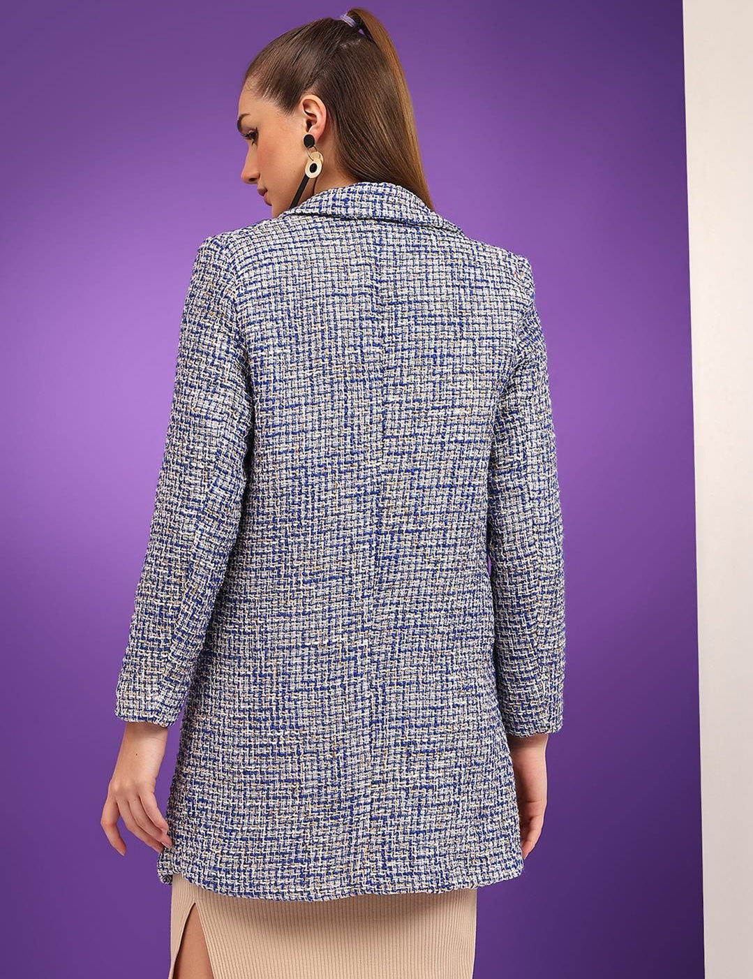 Kotty Women Self Design Overcoat