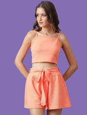  Kotty Top With Shorts Co-Ords