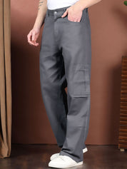 Kotty Men Relaxed Easy Wash Cargos Trousers