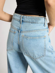 Kotty Women Jean Straight Fit High-Rise Heavy Fade Stretchable Jeans