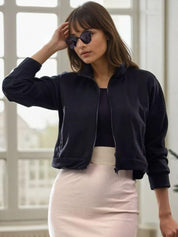 Kotty Women High Neck Long Sleeves Sweatshirt