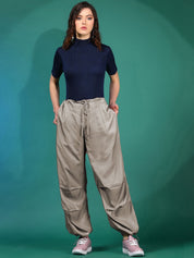 Kotty Women Relaxed High-Rise Pleated Trousers