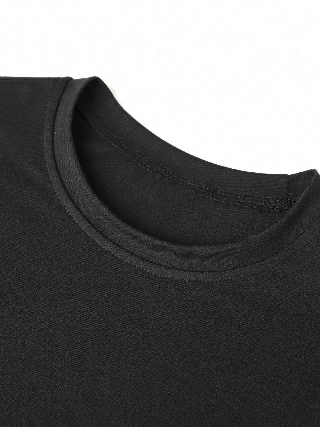 Kotty Girls Graphic Printed Round Neck Cotton Oversized T-shirt