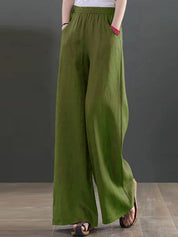 Kotty Women Wide Leg High-Rise Parallel Trousers
