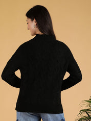 Kotty Women Turtle Neck Pullover Cotton Sweater