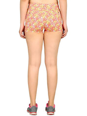 Kotty Women Floral Printed Regular Fit Low-Rise Hot Pants Shorts