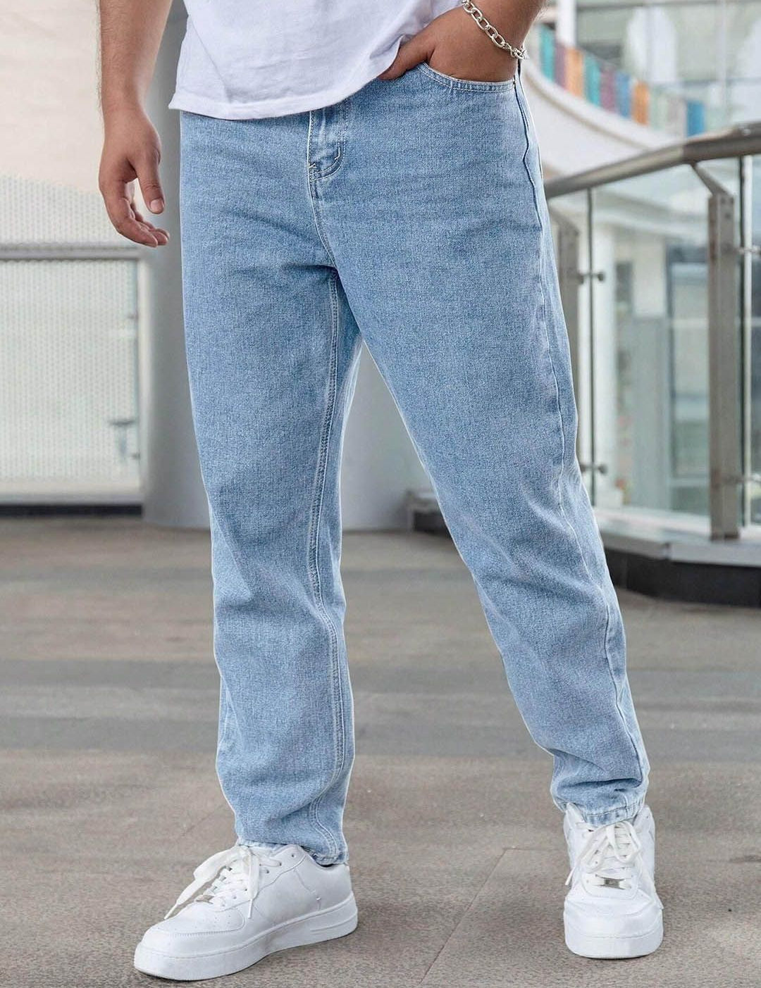 Kotty Men Straight Fit Low-Rise Stretchable Jeans
