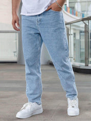 Kotty Men Straight Fit Low-Rise Stretchable Jeans