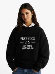 Kotty Women Printed Round Neck Full Sleeve Sweatshirt