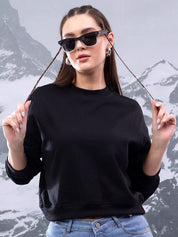 Kotty Women Round Neck Full Sleeves Cotton Sweatshirt