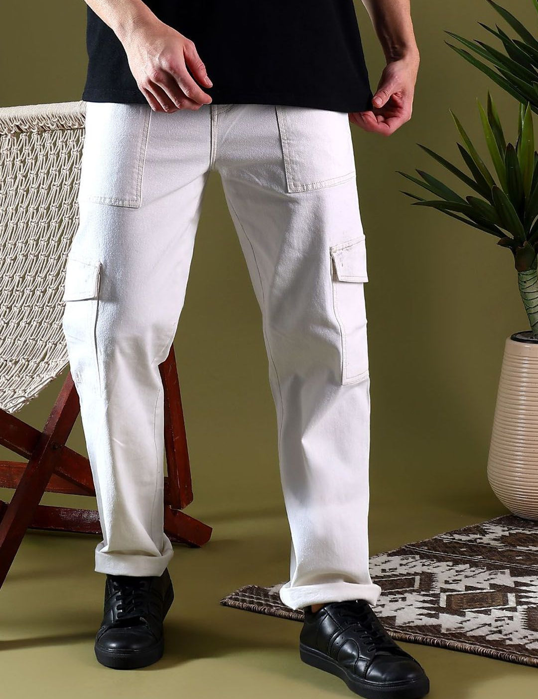 Kotty Men Jean Low-Rise Light Fade Stretchable Jeans