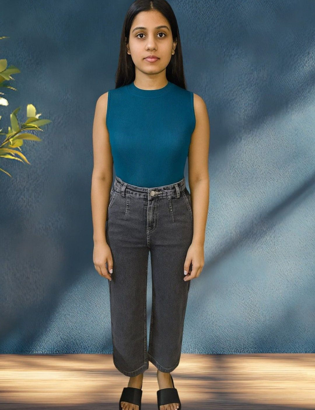 Kotty Women Regular Fit High-Rise Faded Stretchable Jeans