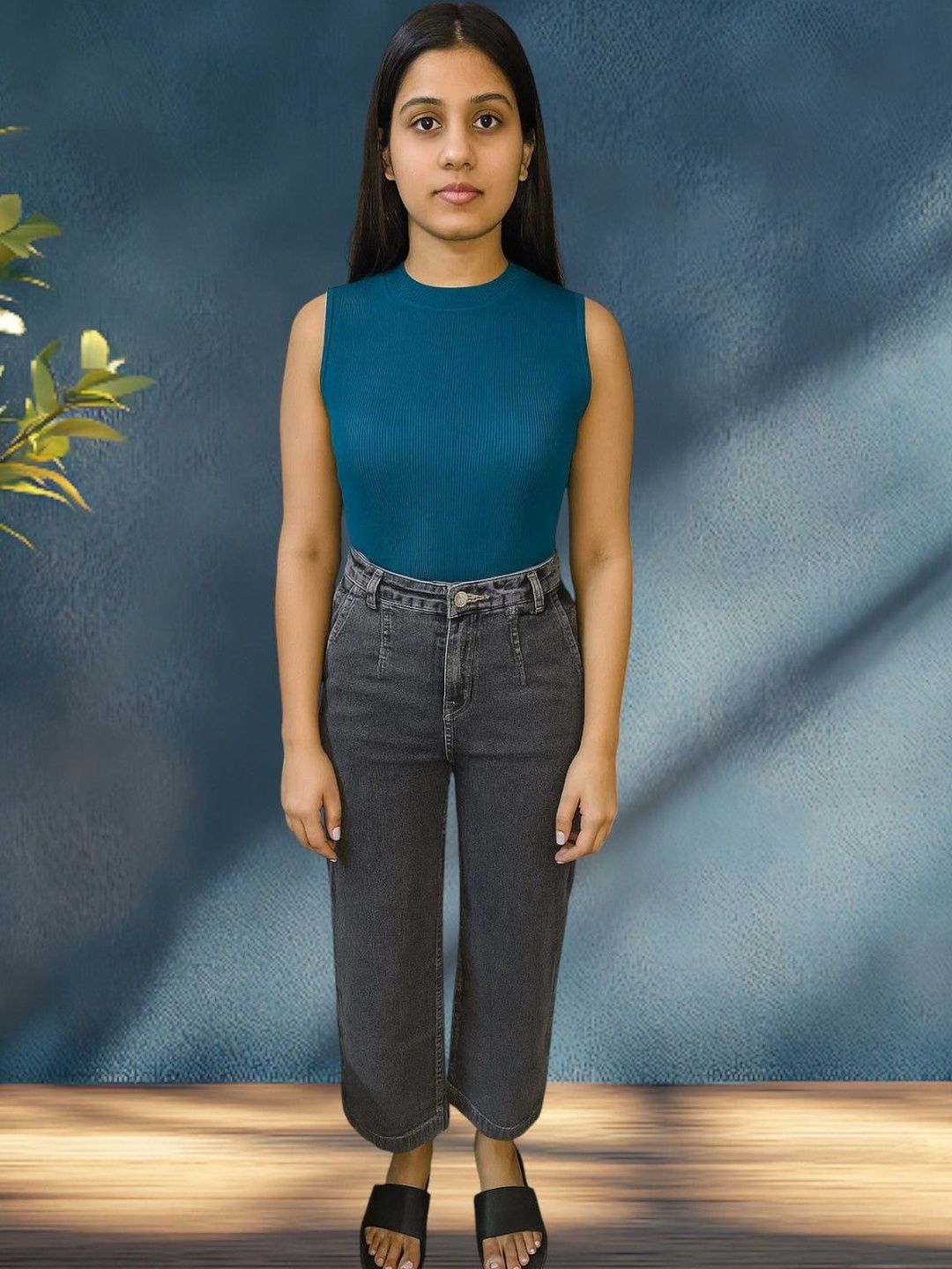 Kotty Women Regular Fit High-Rise Faded Stretchable Jeans