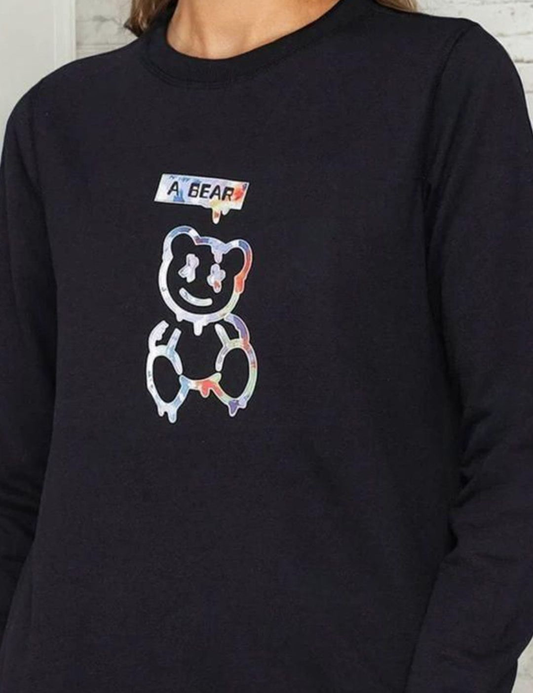 Kotty Women Graphic Printed Round Neck Full Sleeve Pullover Sweatshirt