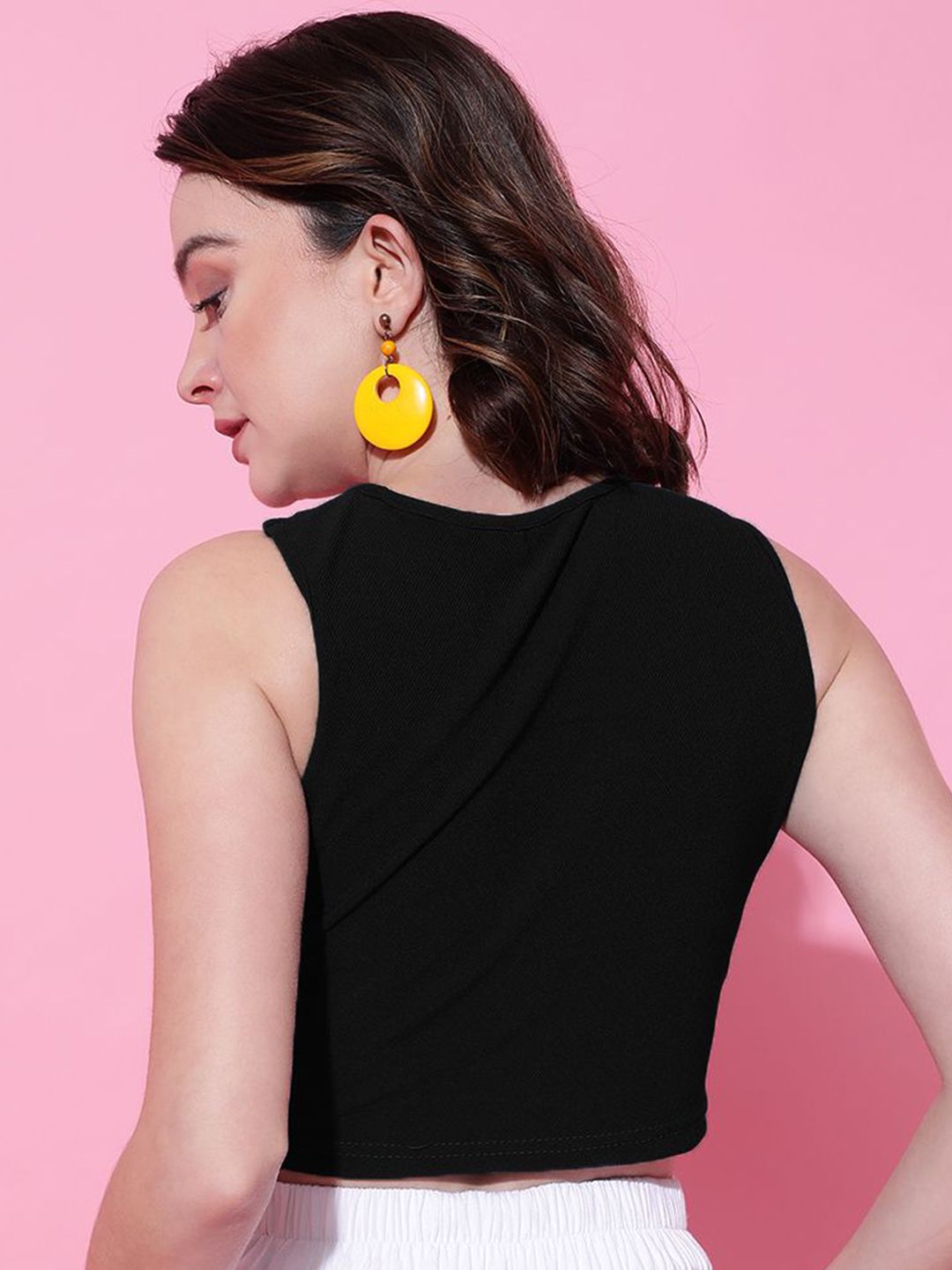 Kotty Women Solid High Neck Top