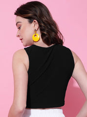 Kotty Women Solid High Neck Top