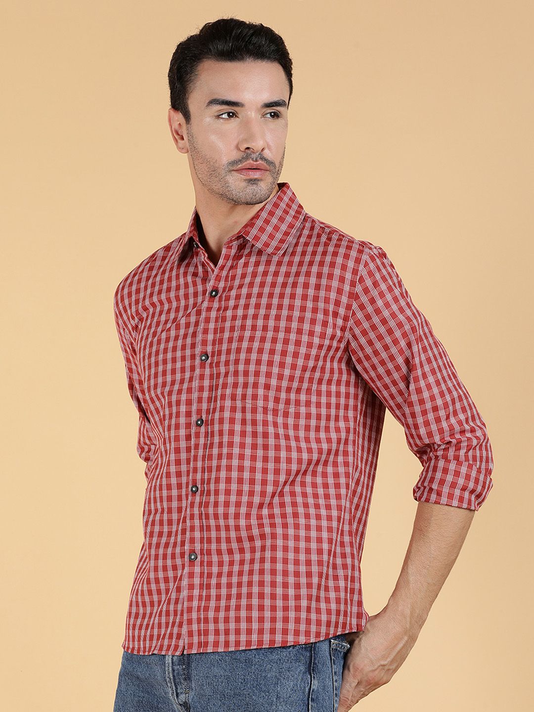 Kotty Men Relaxed Spread Collar Graphic Printed Casual Shirt